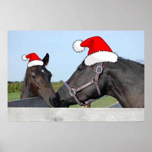 kerstpaarden poster (Voorkant)