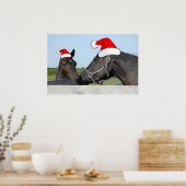 kerstpaarden poster (Keuken)