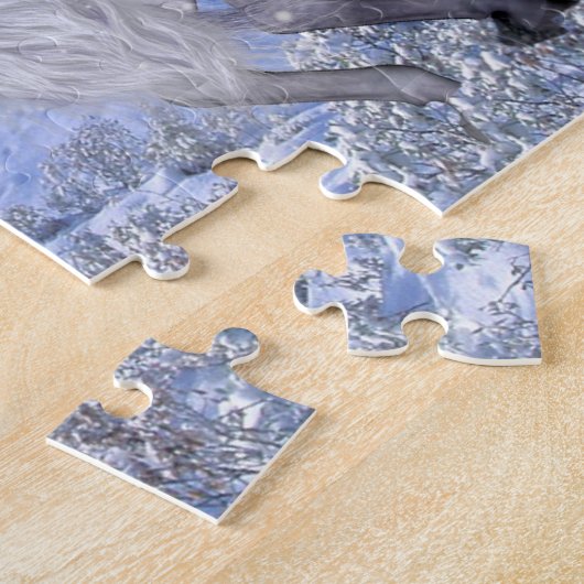 kerstpaarden Puzzle Legpuzzel (Zijkant)