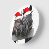 kerstpaarden ronde klok (Hoek)