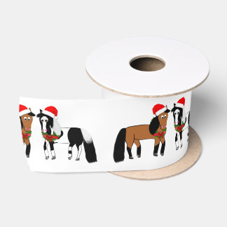 kerstpaarden satijnen lint