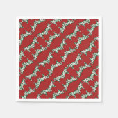 Kerstpaarden Servet (Voorkant)