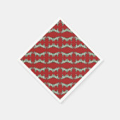 Kerstpaarden Servet (Hoek)