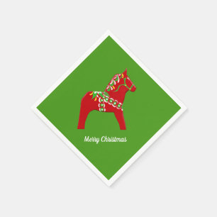 Kerstpaarden Servetten