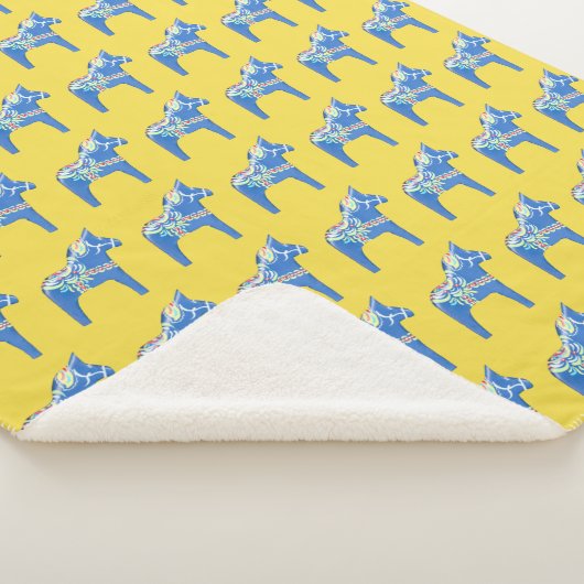 Kerstpaarden Sherpa Deken (3/4)