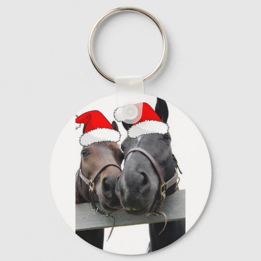 kerstpaarden sleutelhanger (Voorkant)