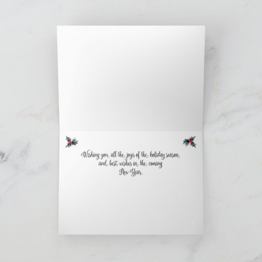 Kerstpaarden sturen een beetje liefde op jouw mani feestdagen kaart (Binnen)