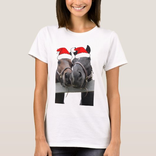 kerstpaarden t-shirt (Voorkant)
