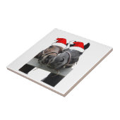 kerstpaarden tegeltje (Zijkant)