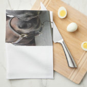 kerstpaarden theedoek (Quarter Fold)