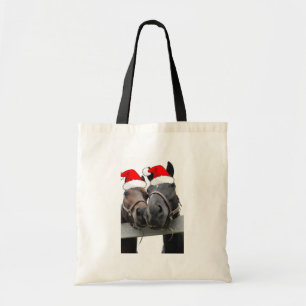 kerstpaarden tote bag