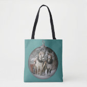 kerstpaarden tote bag (Voorkant)