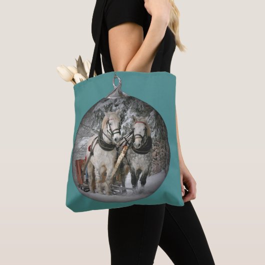 kerstpaarden tote bag (Dichtbij)
