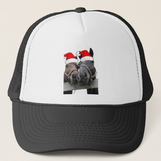 kerstpaarden trucker pet (Voorkant)