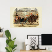 Kerstpaarden wintervakantie poster (Thuiskantoor)