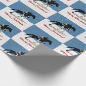 Kerstpaardenpaard Jumper Cadeaupapier (Hoek)