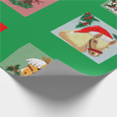 Kerstpaardenpapier Cadeaupapier (Hoek)