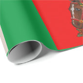 Kerstpaardenpapier Cadeaupapier (Rol Hoek)