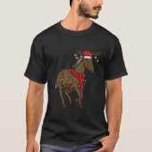 kerstpaardenvakantielichten met geweien en of t-shirt (Voorkant)