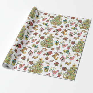 Kerstpaisley Cadeaupapier