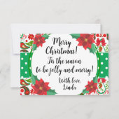 Kerstpaisley en Poinsettia Jolly (Voorkant)