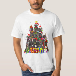 kerstpajama dane Tree Xmas Dog Dad mam T-Shir T-shirt