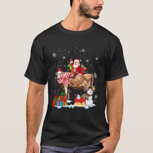 kerstpajama-familie komt overeen met de kerstKoe k T-shirt (Voorkant)