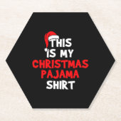 KerstPajama Kartonnen Onderzetters (Voorkant)