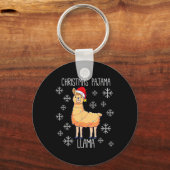 KerstPajama Llama Sleutelhanger (Voorkant)