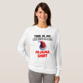 kerstpajama-ontwerp t-shirt (Voorkant volledig)