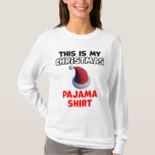 kerstpajama-ontwerp t-shirt (Voorkant)