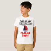 kerstpajama-ontwerp t-shirt (Voorkant volledig)