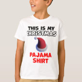 kerstpajama-ontwerp t-shirt (Voorkant)