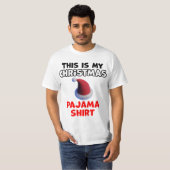 kerstpajama-ontwerp t-shirt (Voorkant volledig)