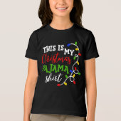 KerstPajama Shirt Festive Lights Feestdagen (Voorkant)