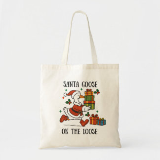 Kerstpak Goose Op De Loose Kerstvakantie Pak Tote Bag