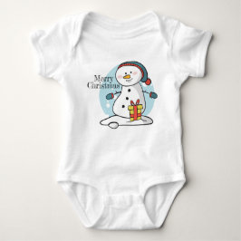 kerstpak Snowman Baby Bodysuit