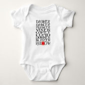 kerstpak voor Baby Romper (Voorkant)