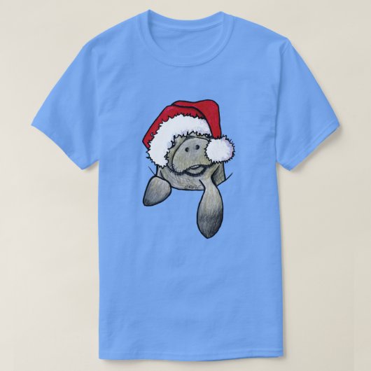 Kerstpaket Manatee KiniArt T-shirt (Design voorkant)