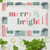 Kerstpakket Merry & Bright Theedoek (Gevouwen)