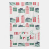 Kerstpakket Merry & Bright Theedoek (Verticaal)