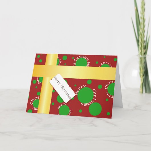 kerstpakket-Wenskaart Feestdagen Kaart (Voorkant)