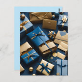 Kerstpakketten briefkaart (Voorkant / Achterkant)