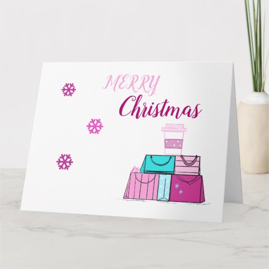 Kerstpakketten Prettig Kerstfeest Kaart (Voorkant)