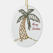 kerstpalm keramisch ornament (Rechts)