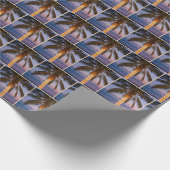 Kerstpalmbomen Cadeaupapier (Hoek)