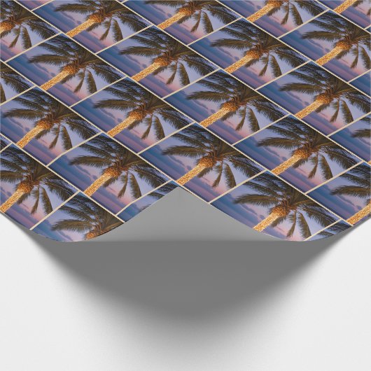 Kerstpalmbomen Cadeaupapier (Hoek)