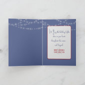 Kerstpalmbomen met verlichting feestdagen kaart (Binnen)