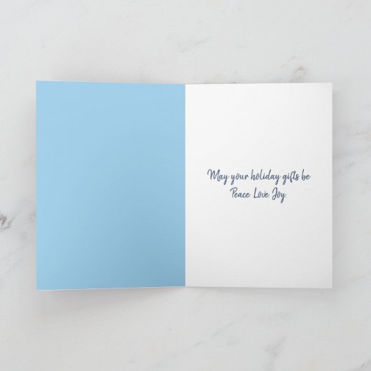 Kerstpalmboom Feestdagen Kaart (Binnen)