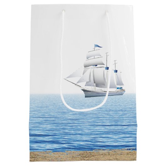 Kerstpalmboom in zand medium cadeauzakje (Achterkant)